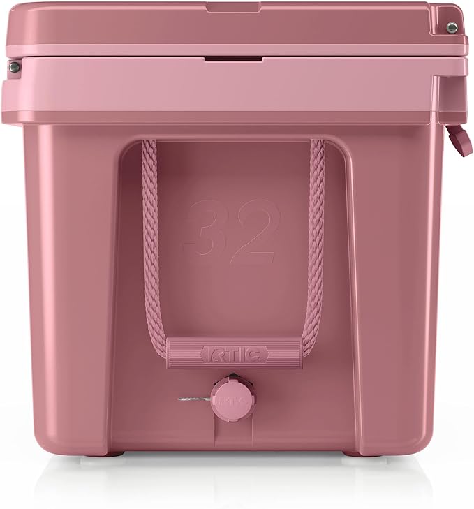 RTIC Ultra-Light 32 Quart Hard Cooler Insulated Portable Ice Chest Box for Drink, Beverage, Beach, Camping, Picnic, Fishing, Boat, Barbecue, 30% Lighter Than Rotomolded Coolers
