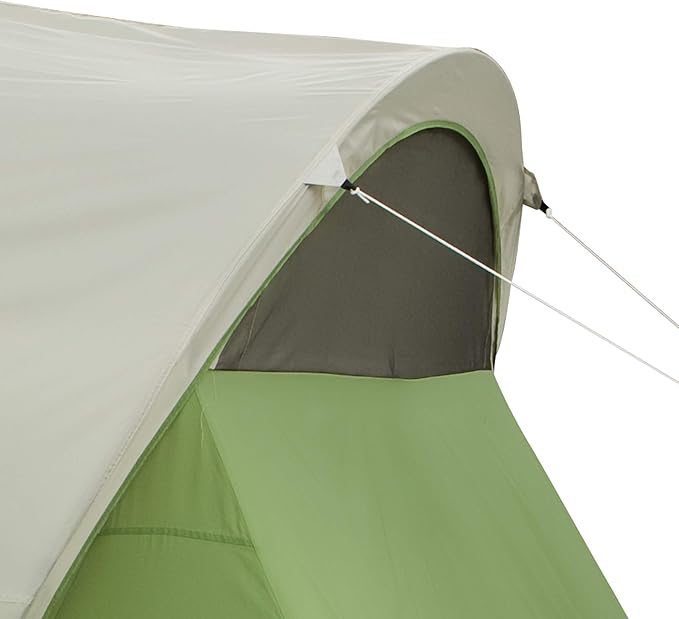 Coleman Montana 8-Person Camping Tent with Rainfly, Weatherproof Family Tent Sets Up in 15 Mins, Fits Multiple Airbeds