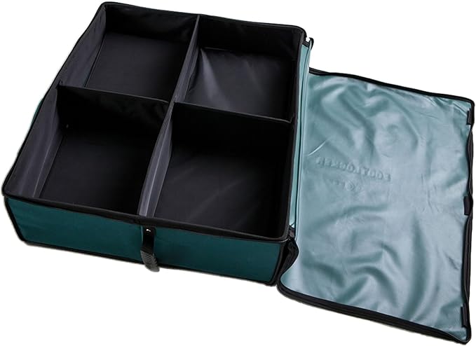 Disc-O-Bed Footlocker, Expandable Under Cot Storage for Camping Gear, Green