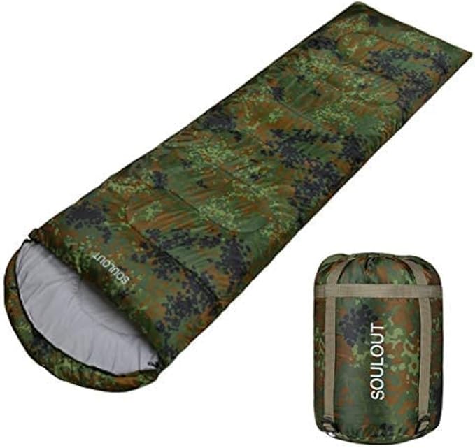 Sleeping Bag,3-4 Seasons Warm Cold Weather Lightweight, Portable, Waterproof Sleeping Bag with Compression Sack for Adults & Kids - Indoor & Outdoor: Camping, Backpacking, Hiking