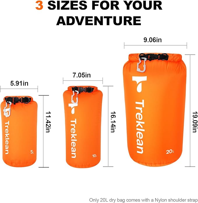 Dry Bag, Waterproof Floating and Lightweight Dry Bags, Roll Top Sack Keeps Gear Dry, for Kayaking, Rafting, Boating, Swimming, Camping, Hiking, Beach, Fishing outdoor