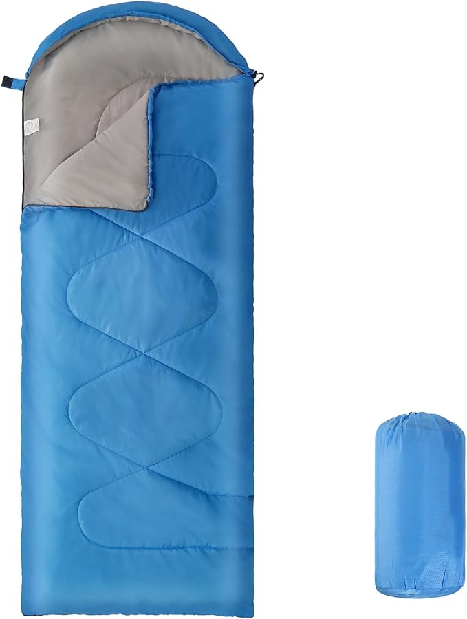 Sleeping Bags for Adults Kids,Lightweight Waterproof Compact Sleeping Bag with Stuff Sack for Warm Camping Cold Hiking Traveling Outdoor Activities