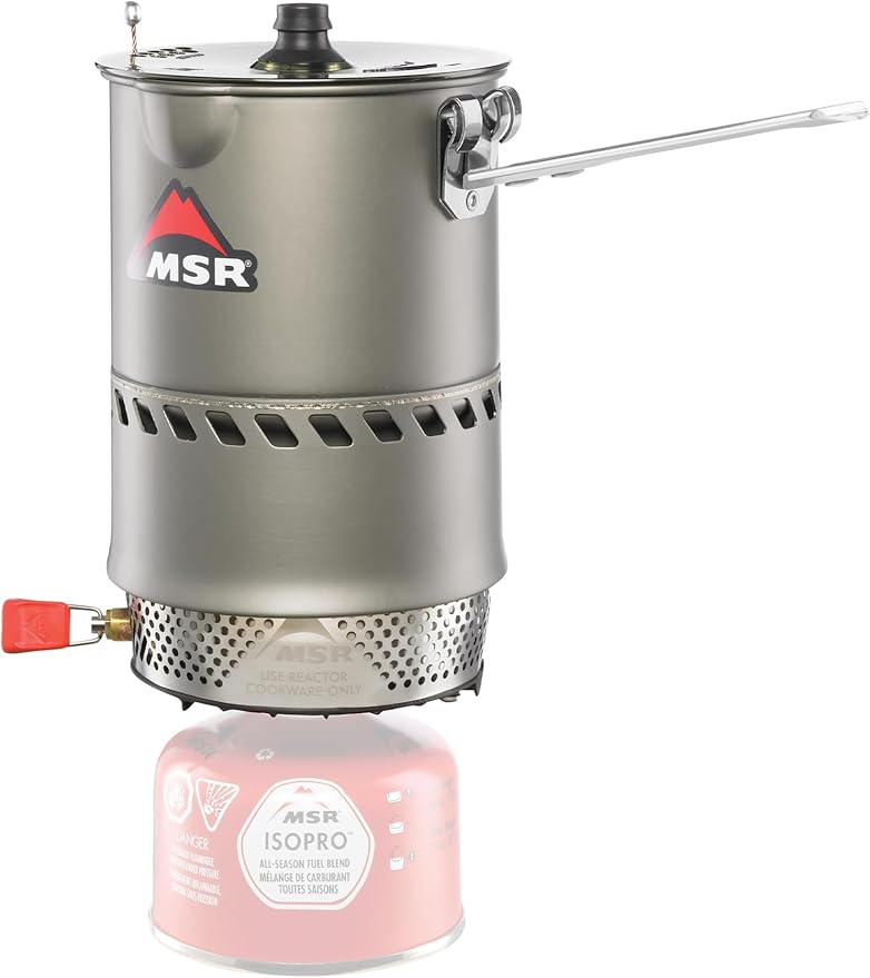 MSR Reactor Windproof Camping and Backpacking Stove System