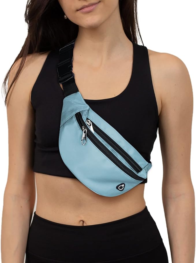 Fanny Pack for Men Women, Waterproof Sports Waist Bag Pack, Belt Bag for Travel Hiking Running