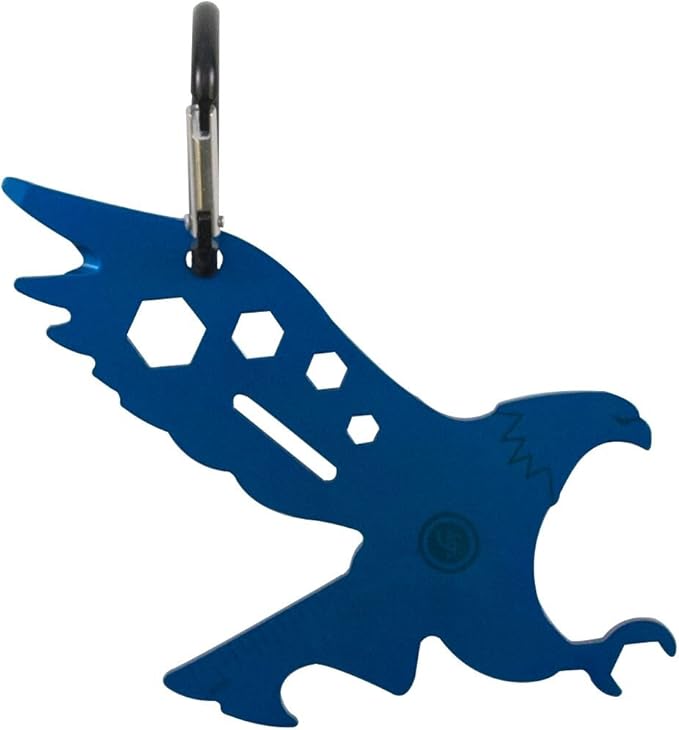UST Tool-a-Long Multi-Tool Carabiners with Durable, Compact Stainless Steel Construction for Hiking, Kayaking, Camping, Travel and Outdoor Survival