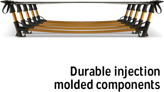 Kelty Lowdown Camping Cot, Tent and Car Camping Bed, Aluminum Frame, Lightweight Carry Size, Fern Green