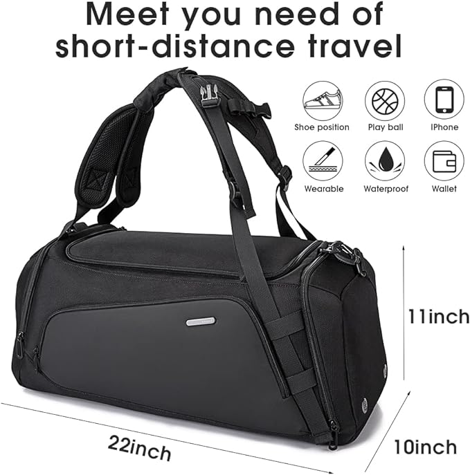 BANGE Gym Sports Duffel Backpack for Man & Women…