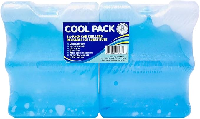 Healthy Packers Long Lasting Can Ice Packs - Great for Breastmilk Bottles Storage and Can Coolers
