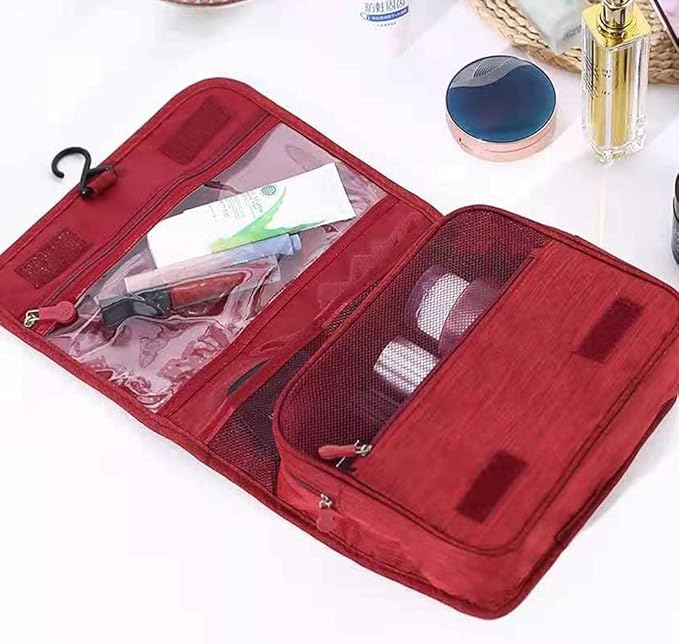 Hanging Travel Toiletry Bag Cosmetic Make up Organizer, Toiletry Bag for Women and Men, Water-resistant Makeup Cosmetic Bag Travel Organizer for Accessories, Shampoo, Toiletries