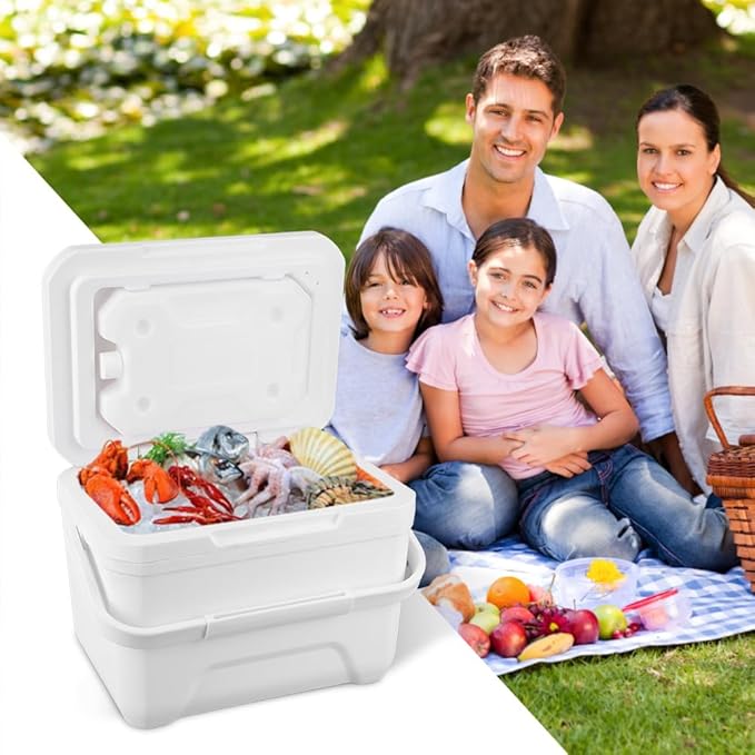 Small Cooler for Camping, Portable Leakproof Outdoor Cooler Box, 3/5/6/8 Quart Hard Ice Retention Insulated Lunch Box for Camping Fishing Beach Picnics Grill