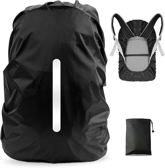 LAMA Waterproof Rain Cover for Backpack, Backpack Rain Cover with Reflective Strip and Antislip Cross Buckle Strap, Ultralight Compact Portable, for Cycling, Hiking, Camping, Traveling
