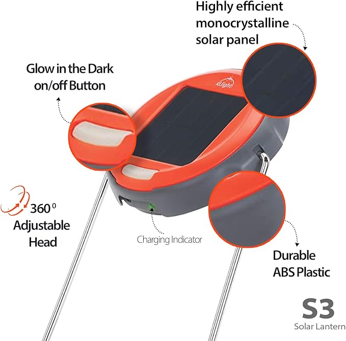 d.light S3 Portable Solar Lantern for Camping