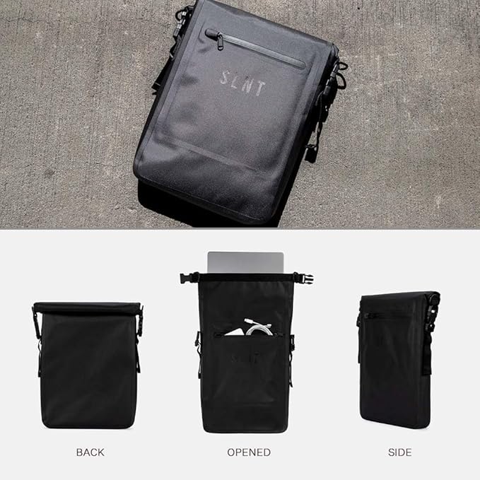 Silent Pocket SLNT Waterproof Faraday Laptop Bag Military-Grade 420D Waterproof Nylon - RFID Signal Blocking Dry Bag/Waterproof Laptop Backpack Protects from Water, Spying, Hacking (6 Liter)
