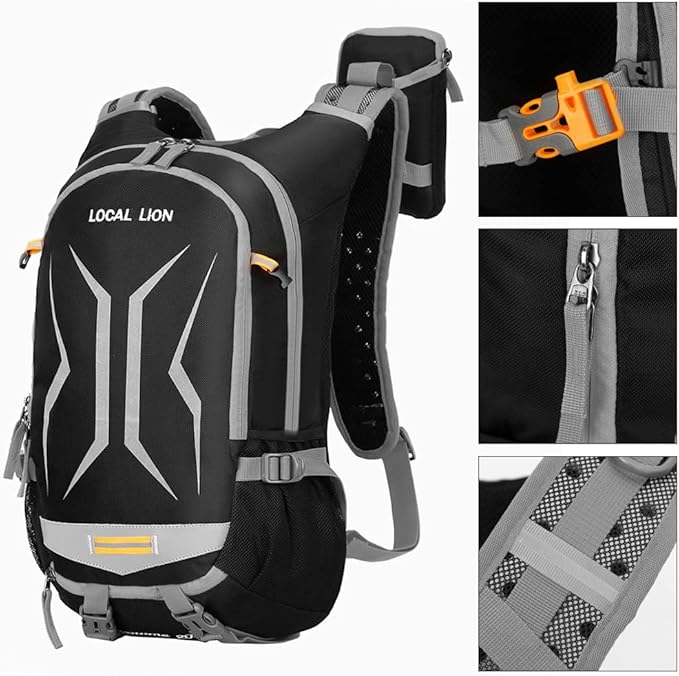 LOCALLION Cycling Backpack Biking Daypack for Outdoor Sports Running Breathable Hydration Pack Men Women 18L