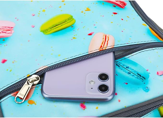 FlowFly Kids Lunch box Insulated Soft Bag Mini Cooler Back to School Thermal Meal Tote Kit for Girls, Boys, Biscuits