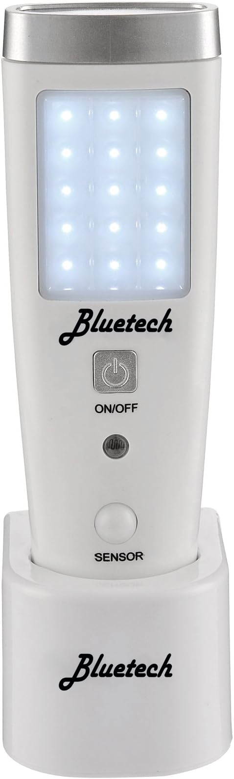 BLUETECH Avalon LED Flashlight Night Light for Emergency Preparedness, Portable Unit with Motion Detection,Power Failure Light, ETL Approved Blackout Light- 3 Pack, White