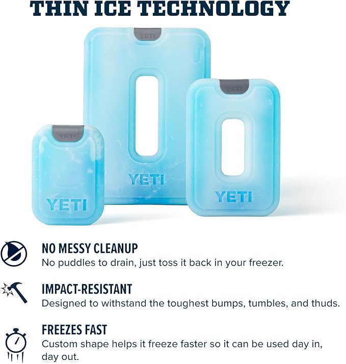 YETI ICE Sheet Refreezable Reusable Cooler Ice Pack