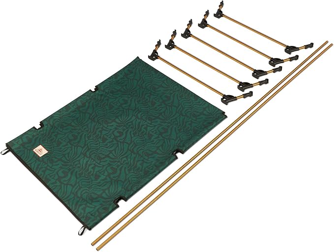 Kelty Lowdown Camping Cot, Tent and Car Camping Bed, Aluminum Frame, Lightweight Carry Size, Fern Green