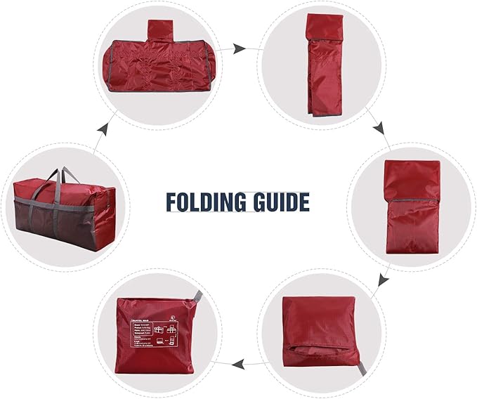 REDCAMP Foldable Travel Bag, Large Sports Bag, 75L/96L/100L, Lightweight Waterproof Tote Bag