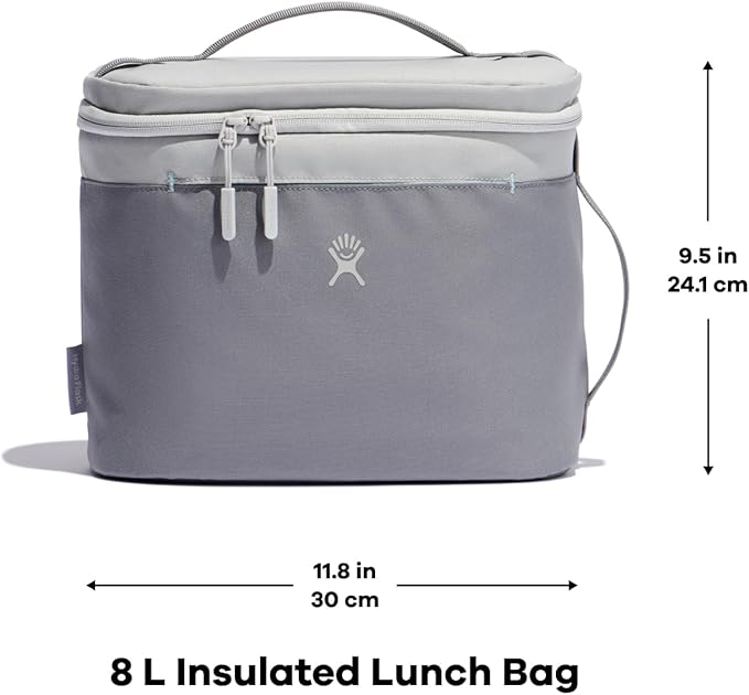 Hydro Flask Lunch Bag - Insulated Reusable Zipper Travel Lunchbox Lunchbag Food Container - Non-Toxic & BPA-Free