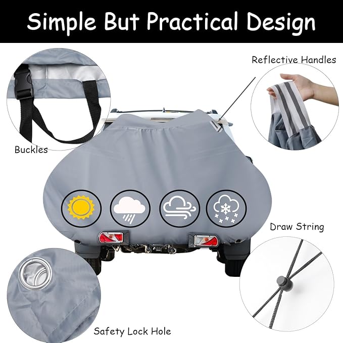 Bicycle Covers Transport. Waterproof Heat Resistant. Ideal As Ebike Cover Or Rain Cover. With Large Mesh Bag For Traveling.L
