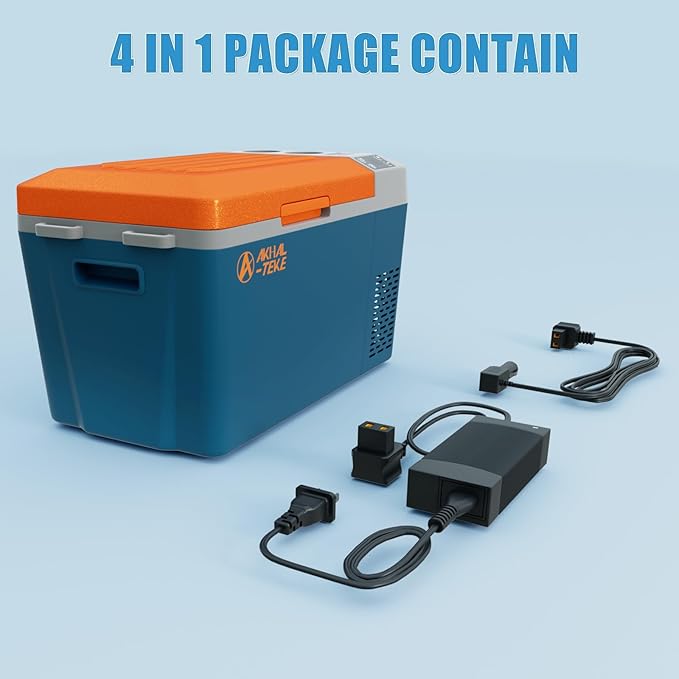 12 Volt Refrigerator, 24 Quart(23L) Portable Refrigerator Freezer(-7℉~50℉) APP Control Car Fridge Cooler with Compressor 12/24V DC and 110-240V AC for Car, Camping and Home Use