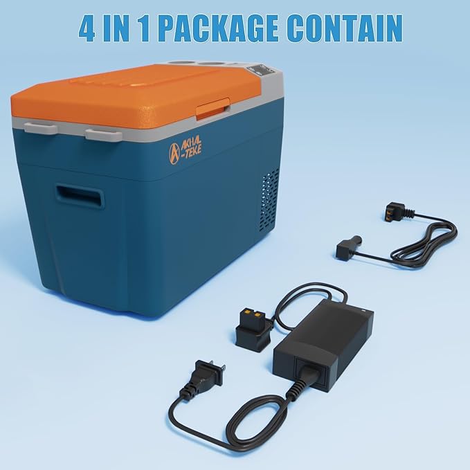 12 Volt Refrigerator, 32 Quart(30L) Portable Refrigerator Freezer(-7℉~50℉) APP Control Car Fridge Cooler with Compressor 12/24V DC and 110-240V AC for Car, Camping and Home Use
