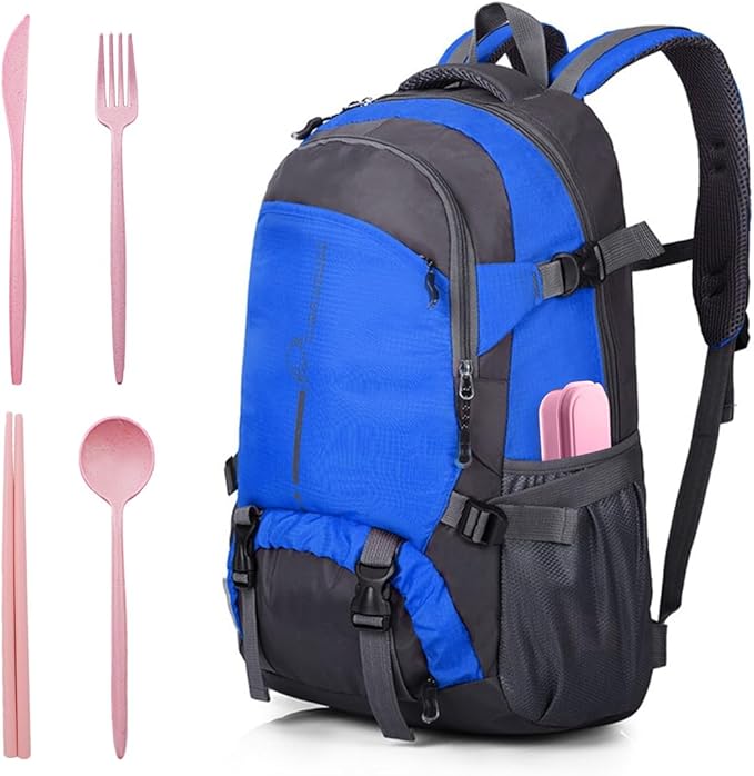 ELANE 4 Sets Reusable Travel Utensils Set with Case,Camping Cutlery Set Reusable Cutlery Set with Case,Utensil Sets for Lunch Picnic Daily Use Outdoor (pink)
