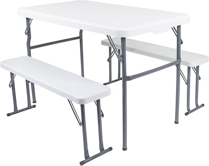 Stansport 616-100 Heavy-Duty Camp Table with Benches