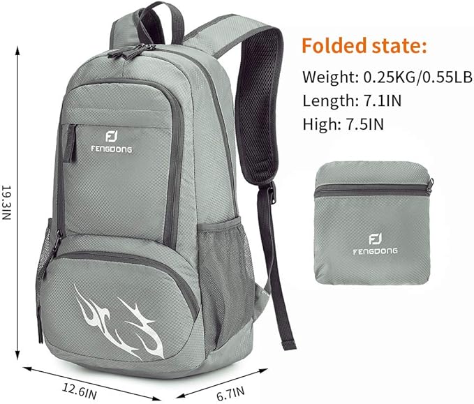 35L Lightweight Foldable Waterproof Packable Travel Small Hiking Backpack Daypack for men women