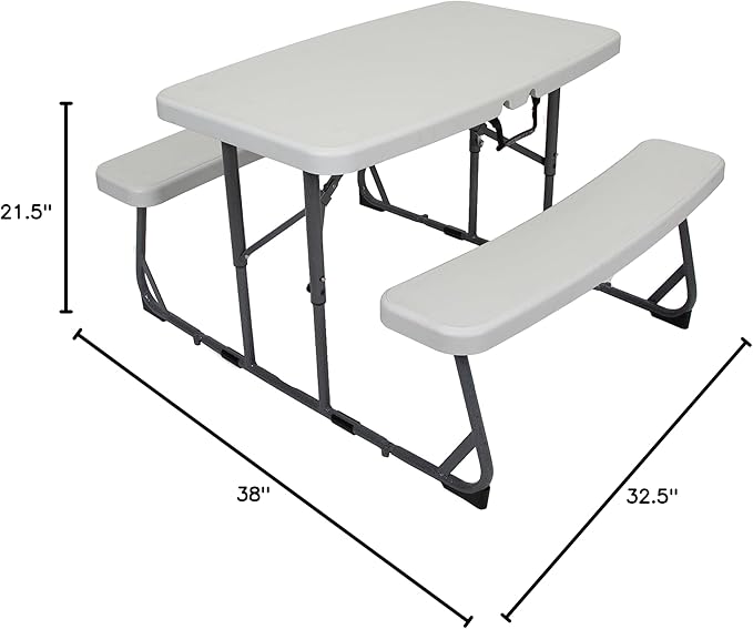 Stansport Compact Kids Picnic Table (G-940), White