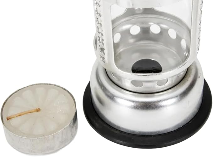 Hiking Candle Lamp Night Fishing Hangings Outdoor Camping Aluminum Alloys Candle Lamp for Outdoor Camping Angling, Gold