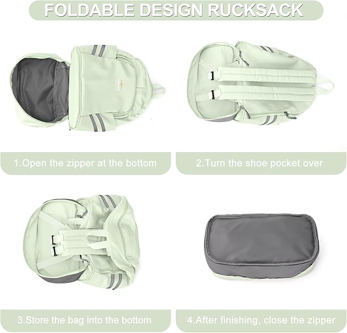 coofay Small Gym Backpack For Women Waterproof With Shoe Compartment Lightweight Travel Workout Sports Backpack Small Gym Bag