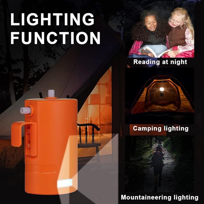 Portable Outdoor Shower, 2 Flow Mode, 4400mAh Battery Powered Shower Pump for Hiking/Backpacking, Travel, Beach, Pet, Flowering, IPX7 Waterproof &USB Rechargeable Camping Shower with 3 LED Lights…