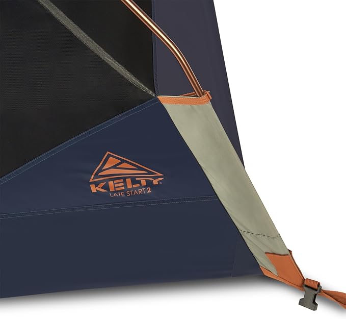 Kelty Late Start Backpacking Tent – Lightweight Two Man Camping Tent Shelter with Quickcorners, Aluminum Poles, Waterproof Poly Fly, Updated for 2024
