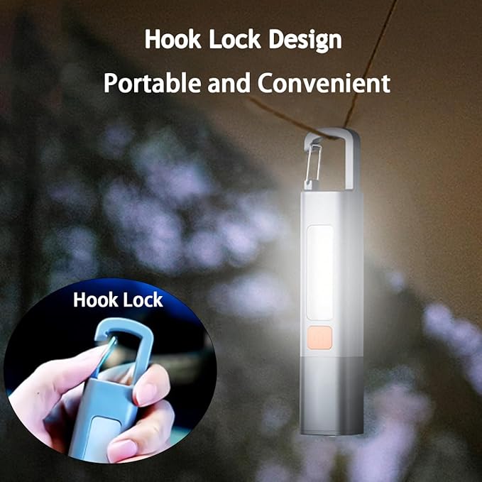 Rechargeable LED Flashlights High Lumens, 20,000 Lumens Super Bright Flashlight with USB Cable and Hook, 3 Modes, Waterproof Flash Light Handheld Powerful Flashlight for Home Camping - 2 Pack