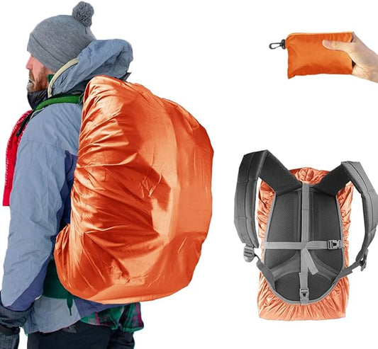 Frelaxy Waterproof Backpack Rain Cover, 8000mm Waterproof Level, Upgraded Ultra-Strong Multilayer Structure, Antislip Cross Buckle Strap, Ultralight Compact Portable, for Hiking, Camping, Traveling
