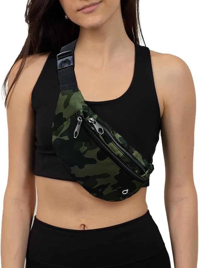 Fanny Pack for Men Women, Waterproof Sports Waist Bag Pack, Belt Bag for Travel Hiking Running