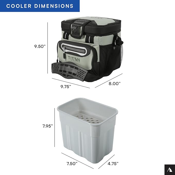 Titan by Arctic Zone Deep Freeze Cooler - Zipperless Hardbody Cooler - Deep Freeze Insulation, HardBody Liner, and SmartShelf