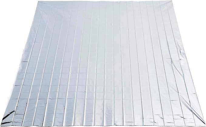 Swiss Safe XL Emergency Mylar Thermal Blankets + Bonus Space Blanket - Compact & Insulated for Cold Weather - Designed for NASA, Outdoor Camping, Survival, First Aid Car Kit - Silver, 4 Pack, XL