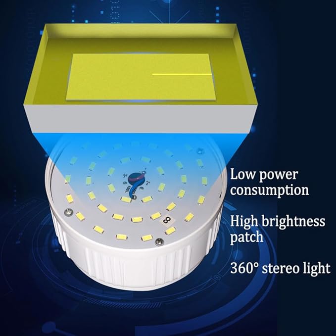 LED Camping Tent Solar Bulb Lantern Lights 5 Mode USB Rechargeable with Remote Control Portable Light Hanging Outdoor Fishing Emergency Courtyard Garden 4 Power Display Outdoor 1pack