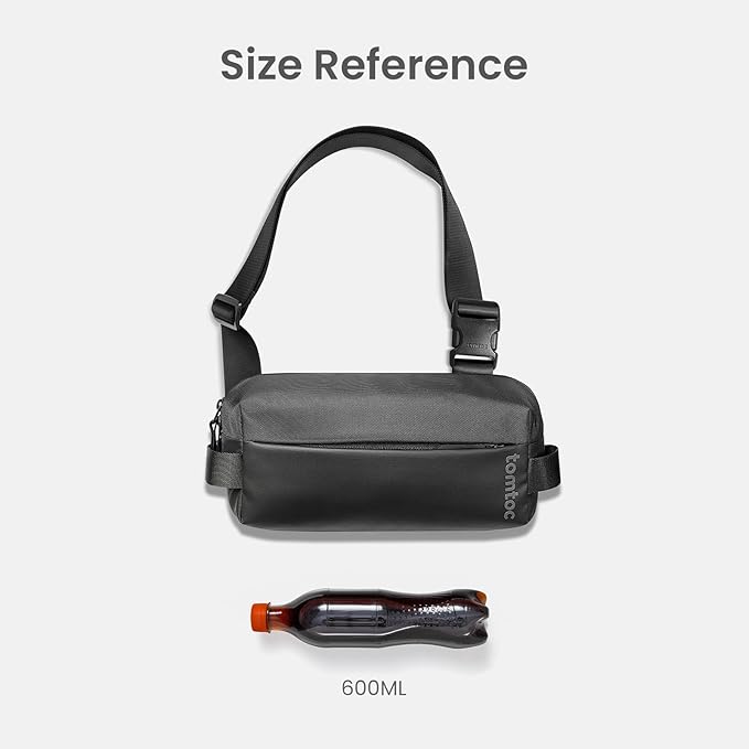 tomtoc Compact EDC Sling Bag, Chest Shoulder Crossbody Sling Daypack for Men Women, Water-resistant Lightweight Everyday Carry Casual Pack for Nintendo Switch 2, Tactical, Travel, Work, Gym, Sport