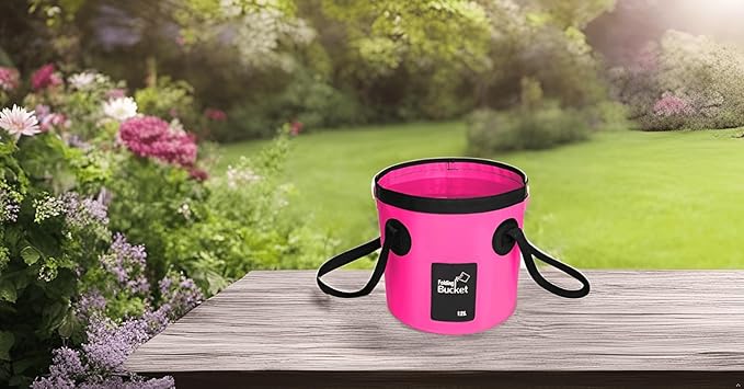 BANCHELLE Collapsible Bucket Water Container Portable Folding Camp Wash Basin for Outdoor Traveling Hiking Fishing Car Washing Gardening Camping 2 PCS