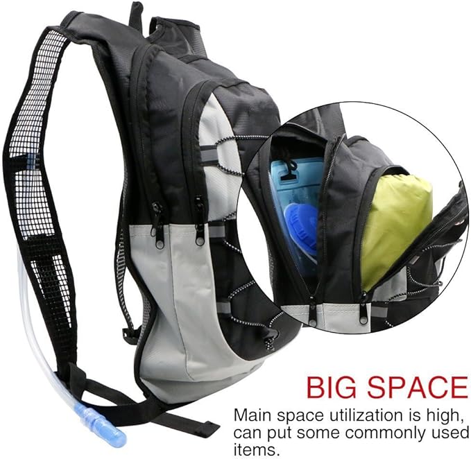 Monvecle Hydration Pack Water Rucksack Backpack Bladder Bag Cycling Bicycle Bike/Hiking Climbing Pouch + 2L Hydration Bladder