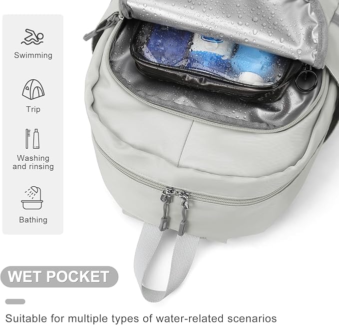 coofay Small Gym Backpack For Women Waterproof Backpack With Shoe Compartment Lightweight Travel Backpack Workout Sports Backpack Small Gym Bag