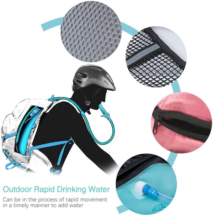 Monvecle Hydration Pack Water Rucksack Backpack Bladder Bag Cycling Bicycle Bike/Hiking Climbing Pouch + 2L Hydration Bladder