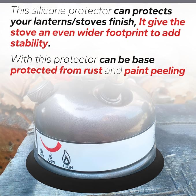 Camping Kerosene Lamp Silicone Base Suitable for Coleman Lanterns Models 200, 242, 335, 321, 502, 533, Protects Against Scratches and Enhances Stability(Black)