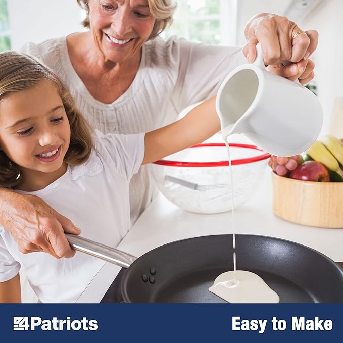 4Patriots Buttermilk Pancakes #10 Can: Survival Pancakes Designed to Last 10 Years, 32 Servings