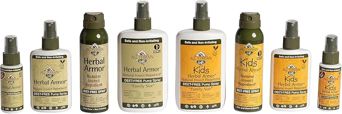 Kids Herbal Armor DEET-Free Pump Spray 2 oz. Travel Size Insect Repellent, Plant-Based and All Natural, Safe for Family and Pets, Mosquito and Bug Protection