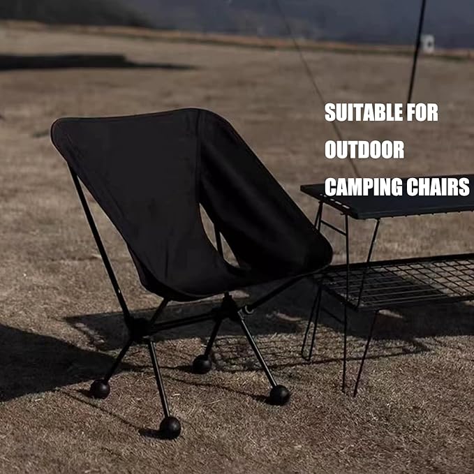 Camping Chair feet Replacement Anti Sink Rubber Ball Feet Anti Slip Set of 4 Stability Outdoor Chair Leg Cap Fishing Hiking Uneven Floor Portable Inner Diameter(Fits 15mm Legs)